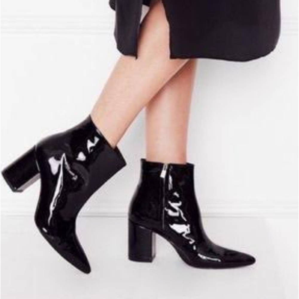 ANINE BING Patent Leather Boots